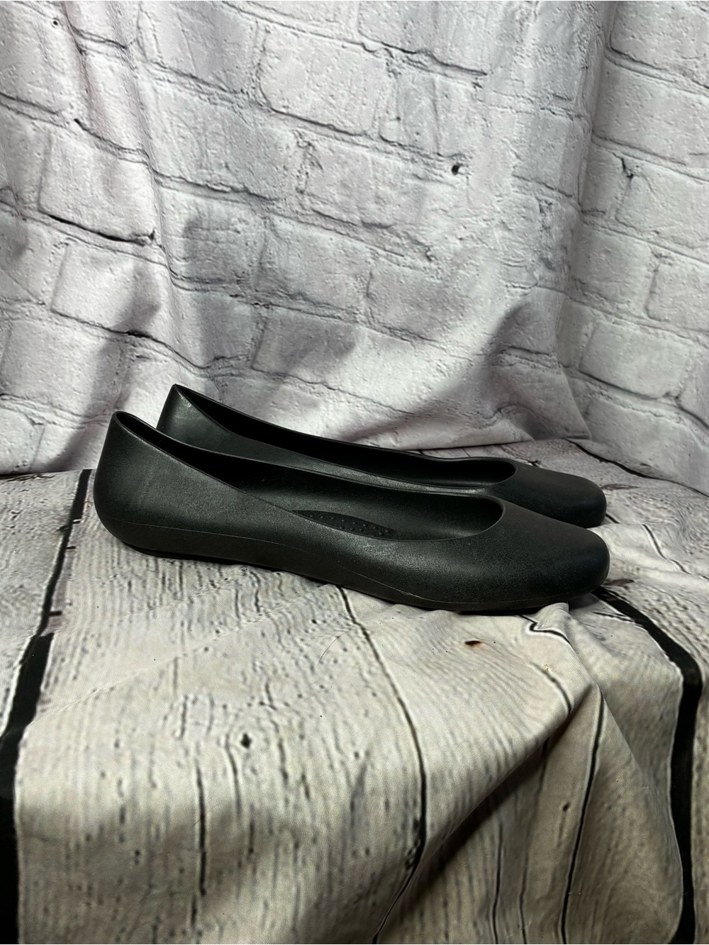 OKABASHI Women's Georgia Soft Jelly Ballet Flats Slip-On Shoes Size 10 EU 40 GUC